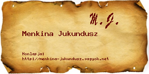 Menkina Jukundusz névjegykártya